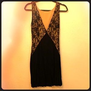 Illusion Top Jersey Lace Swing Bailey 44 Dress, S